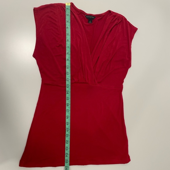 JACOB Red V-Neck Sleeveless Top ~ Size Small - Picture 7 of 14